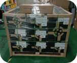 Palletized cable kits ready for shipment